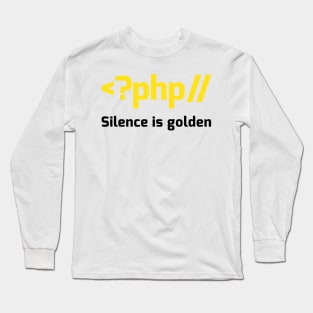 Silence is Golden Long Sleeve T-Shirt